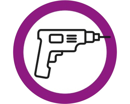 Symbol einer Bohrmaschine