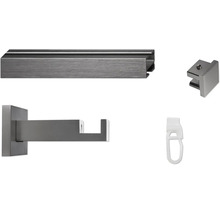 Accessoires pour tringles à rideaux : tringle à rideaux, embout, support et patin