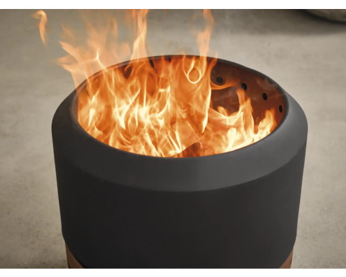 Brasero avec flammes