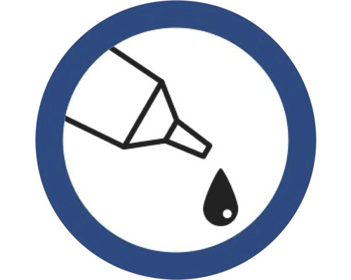 Symbol für punktgenaues Auftragen von Klebstoff