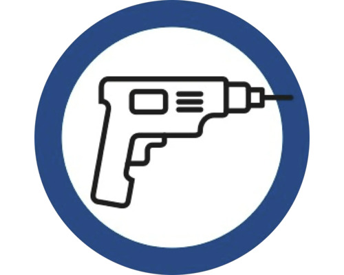 Symbol einer Bohrmaschine