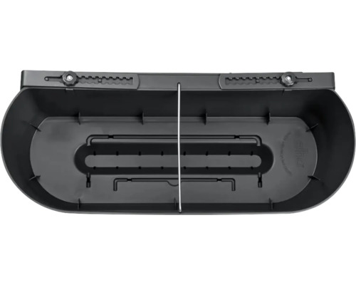 Jardinière de balcon noire avec système d'irrigation