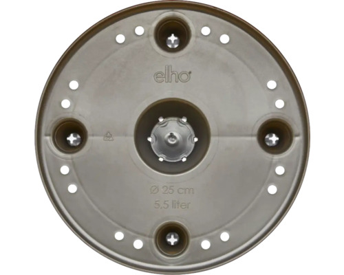 Blumenuntersetzer aus Kunststoff mit 25 cm Durchmesser und 5,5 Liter Fassungsvermögen