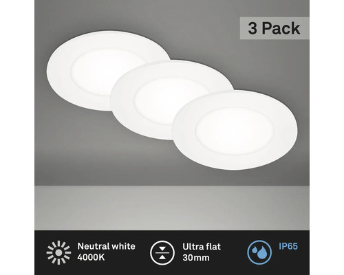 Ensemble de trois spots encastrables LED