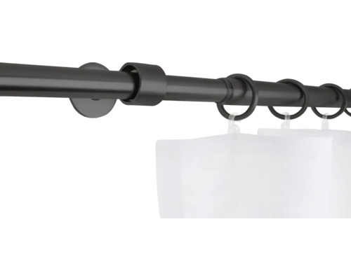 Gardinenstange mit Ringen zur Gardinenbefestigung