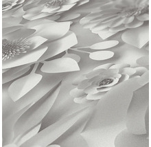 Gros plan d''un papier peint texturé à motif floral