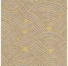 Tapete mit grafischem Muster aus Halbkreis- und Linienmotiven