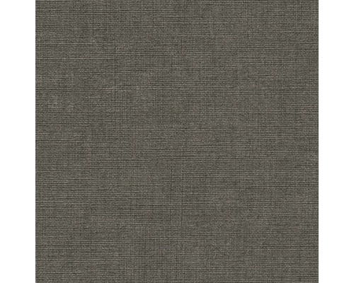 Nahaufnahme einer grauen Vinyltapete mit Leinwandstruktur