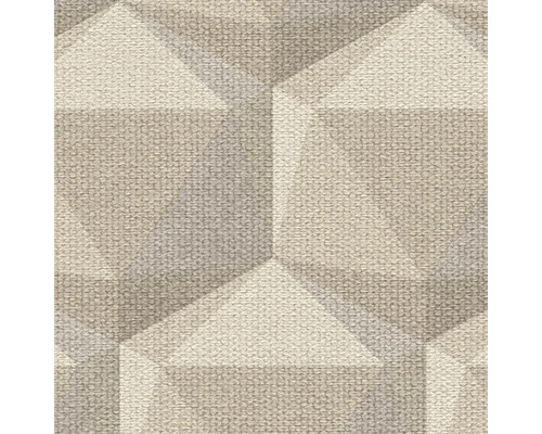 Nahaufnahme einer strukturierten Tapete mit geometrischem 3D-Effekt