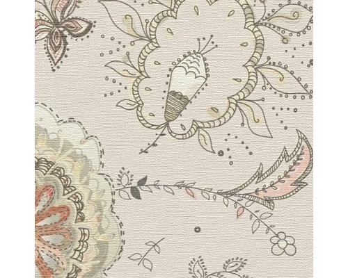 Blumentapete mit floralen Motiven