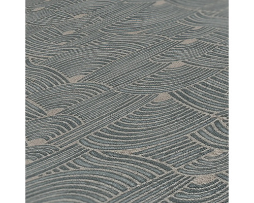 Nahaufnahme einer Tapete mit Wellenmuster