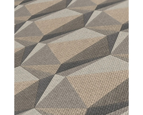 Nahaufnahme einer Tapete mit geometrischem 3D-Design
