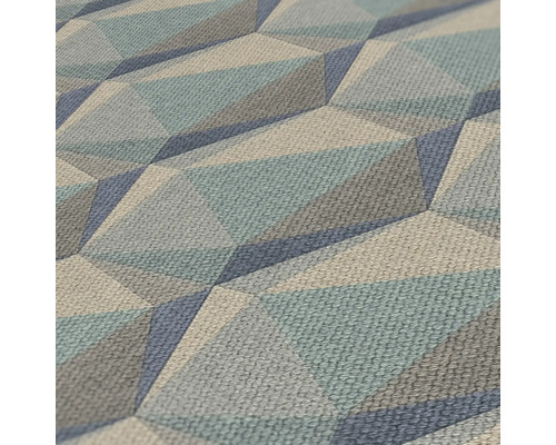 Nahaufnahme einer strukturierten Tapete mit geometrischem Muster