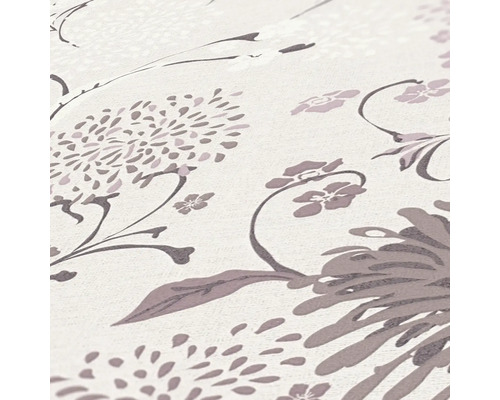 Nahaufnahme einer Tapete mit floralem Muster