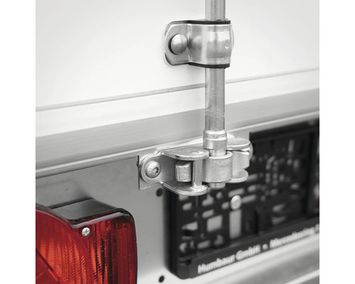 Vue détaillée d''un verrou de porte de remorque