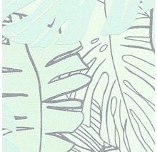Nahaufnahme einer Tapete mit Monstera-Blattmuster