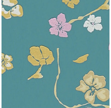 Papier peint à motif floral