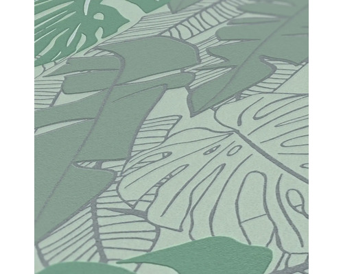 Papier peint avec motif de feuilles