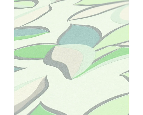 Nahaufnahme einer Tapete mit floralem Muster