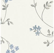 Papier peint à motif floral composé de fleurs et de feuilles