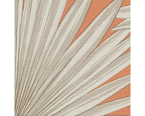 Detail einer Tapete mit Palmenblattmotiv