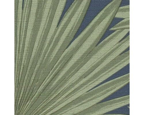 Detailaufnahme einer Tapete mit Palmenblattmuster