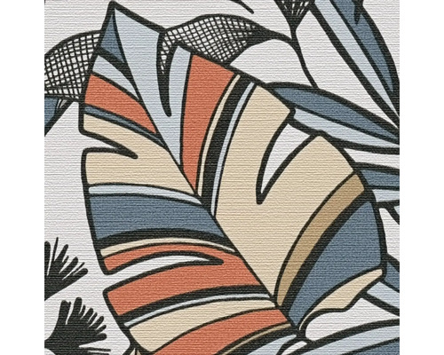 Detailansicht einer Tapete mit Pflanzenmuster