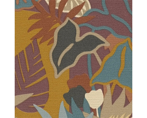 Vue détaillée d''un papier peint avec motif de plantes