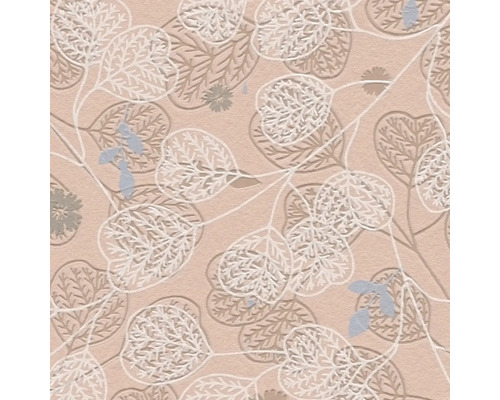 Nahaufnahme einer Tapete mit Pflanzenmuster