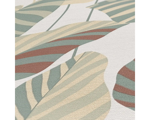 Tapete mit abstraktem Blattmuster