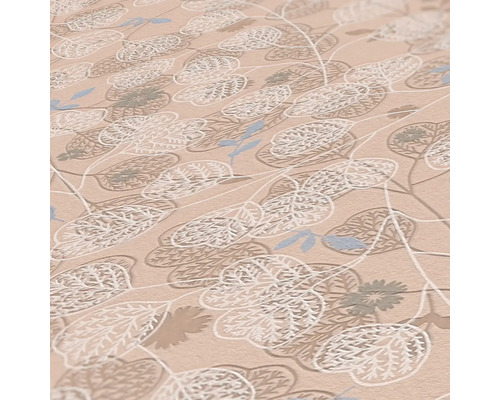 Tapete mit Blattmuster für Wandgestaltung