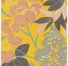 Tapete mit Blüten-, Blatt- und Baumdesign