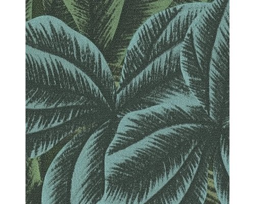 Nahaufnahme einer Tapete mit Palmenblattmuster