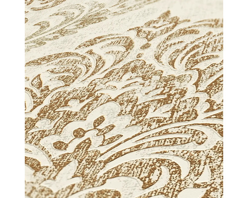 Gros plan d''un papier peint à motifs avec un design décoratif