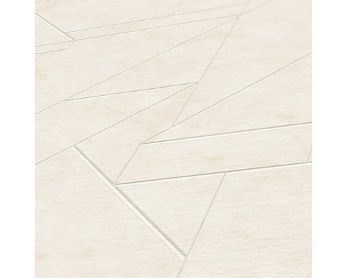 Gros plan sur un sol en vinyle avec un motif géométrique