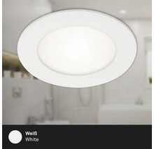 Set d'éclairages encastrés LED 3 pces IP44 3x6 W 3x600 lm 4000 K blanc Ø 12/10 cm 230 V
