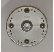 Logo Elho sur une soucoupe d'un diamètre de 25 cm et d'un volume de 5,5 litres