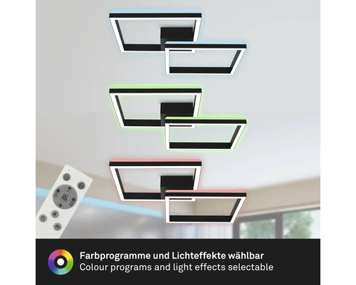 Moderne LED Deckenleuchte mit Farbwechsel und Fernbedienung