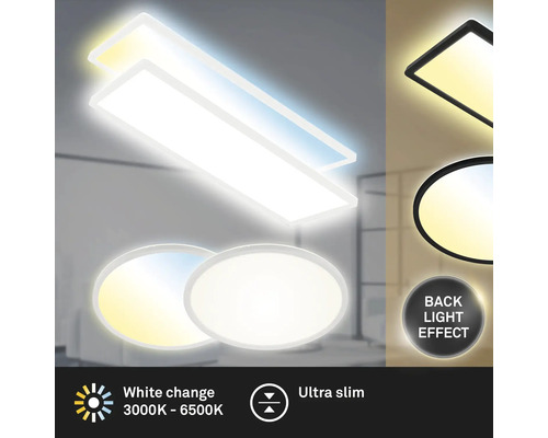 LED Deckenleuchte mit einstellbarer Farbtemperatur und Hintergrundbeleuchtung