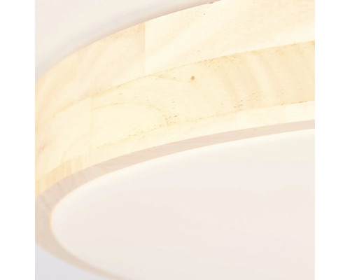 Holzdeckenleuchte mit runder Form