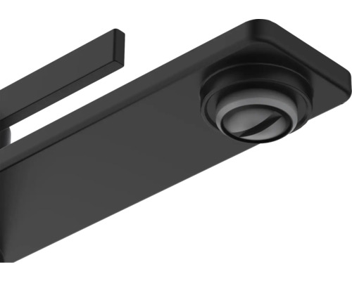 Gros plan d''un robinet noir