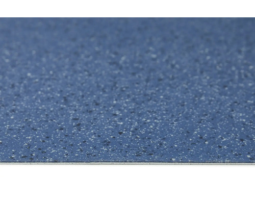 Blauer PVC-Bodenbelag mit Sprenkelmuster