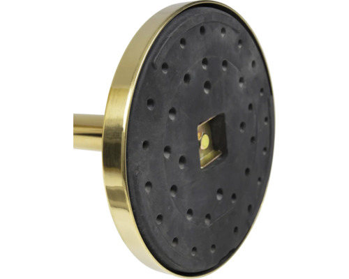 Basis einer goldenen Stehleuchte mit Antirutschmatte