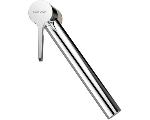 Schock Logo auf einer Küchenarmatur aus Metall