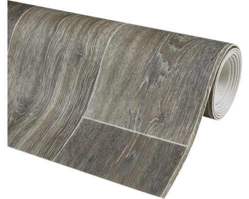 Revêtement de sol en vinyle en rouleau aspect bois pour l''intérieur.