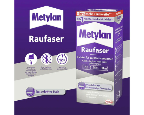 Metylan Raufaser Kleisterpackung für Raufasertapeten