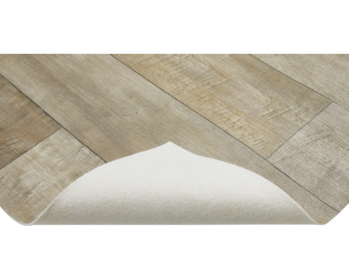 Revêtement de sol aspect bois avec sous-couche isolante