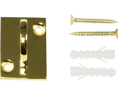 Patère avec vis et chevilles