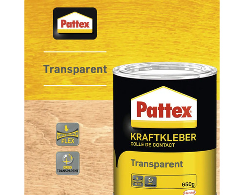 Pattex Kraftkleber transparent, 650-Gramm-Dose