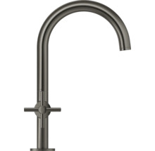 Mitigeur de lavabo GROHE Atrio New taille L poignée croisillon 21019AL3 hard graphite brossé-thumb-1